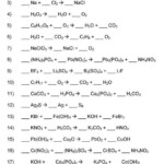 20 Chemical Reactions Types Worksheet In 2020 Chemistry Lessons