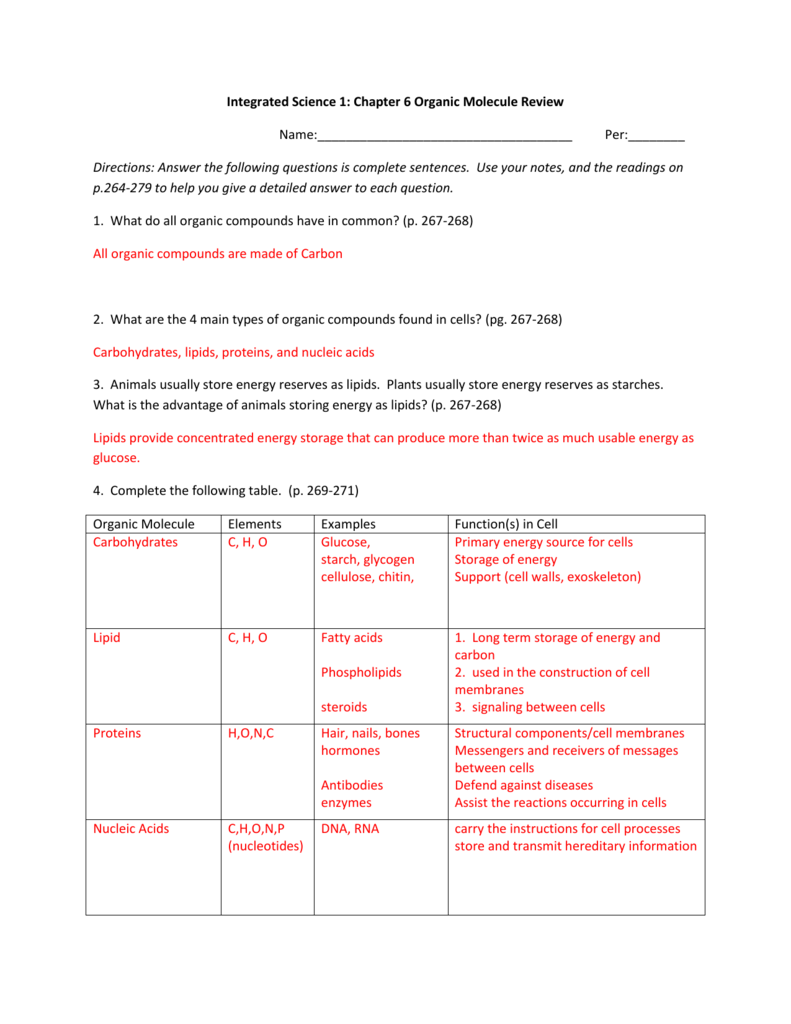 23 Carbon Compounds Worksheet Answers Promotiontablecovers