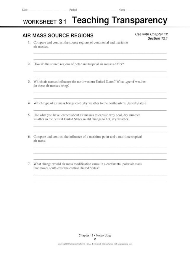 26 Teaching Transparency Worksheet Answers Worksheet Information