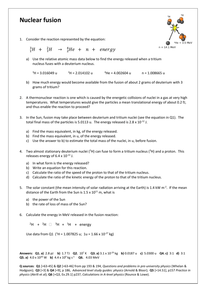 27 Nuclear Power Worksheet Answers Notutahituq Worksheet Information