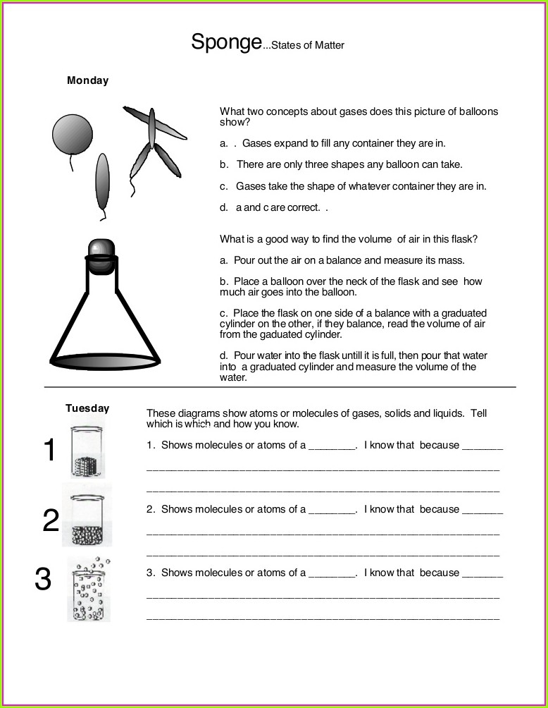 2nd Grade State Of Matter Worksheet For Grade 2 Worksheet Resume 