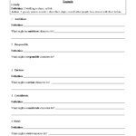 30 Character Traits Worksheet 3rd Grade Education Template