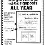 30 Notice And Note Signposts Worksheet Education Template