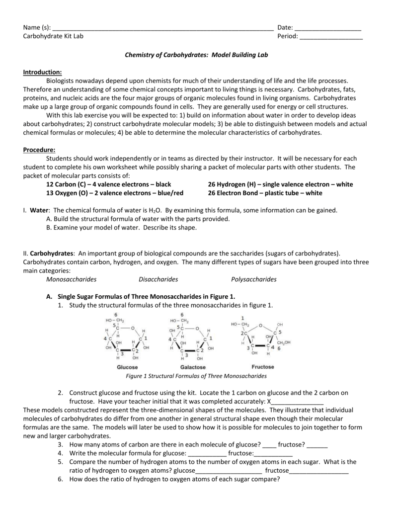 37 Chemistry Of Carbohydrates Worksheet Answers Worksheet Source 2021