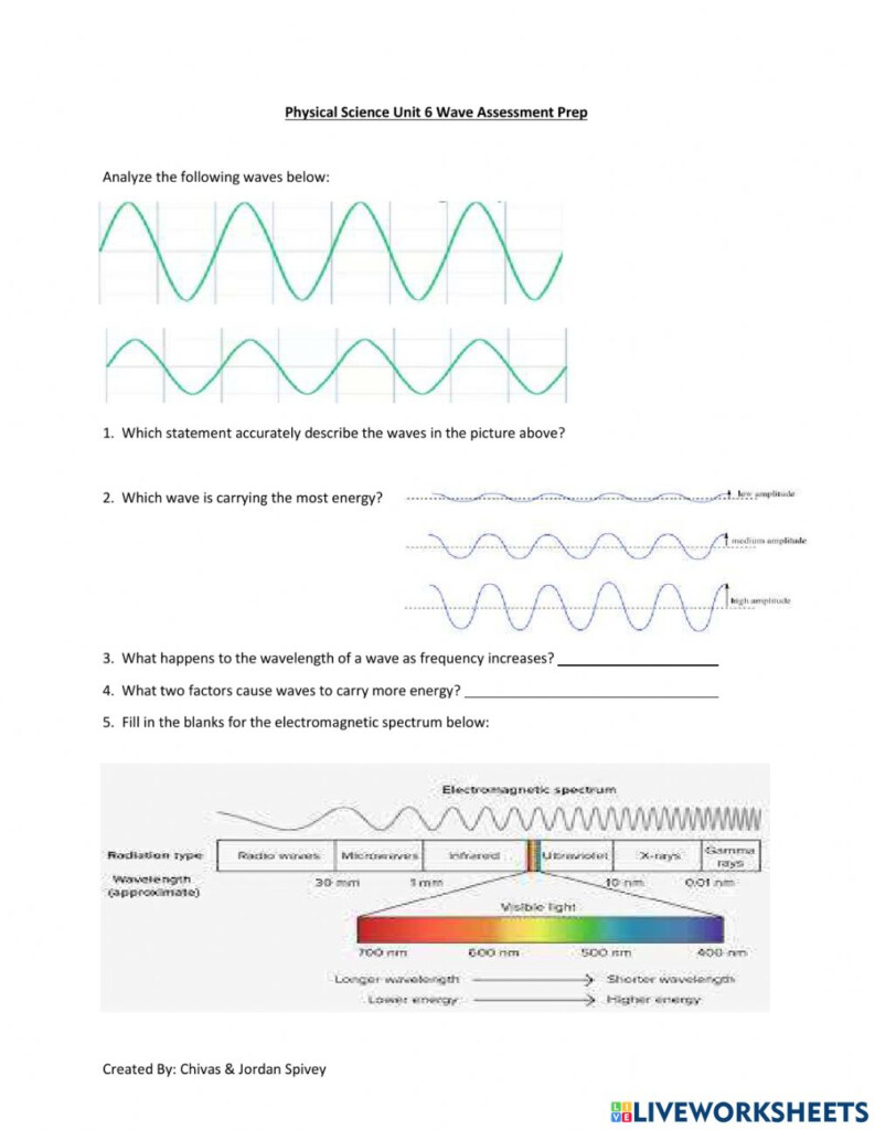 37 Chemistry Worksheet Wavelength Frequency And Energy Combining Like 