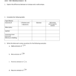 37 Unit 16 Nuclear Chemistry Balancing Nuclear Reactions Worksheet