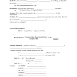 38 Chemistry Chapter 3 Scientific Measurement Worksheet Answers