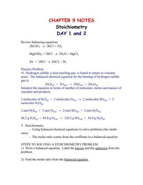 4 Chemical Equations And Stoichiometry Worksheet Answers Worksheet List