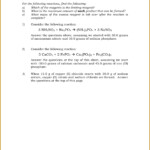 4 Limiting Reactant Worksheet FabTemplatez