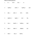 49 Balancing Chemical Equations Worksheets with Answers