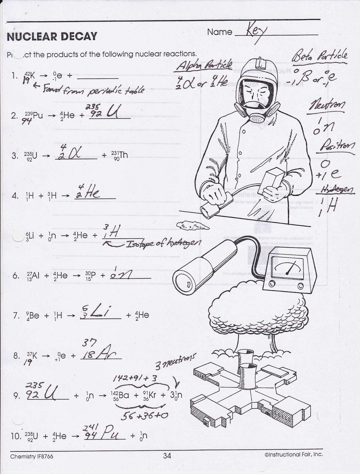 50 Nuclear Decay Worksheet Answers Key Chessmuseum Template Library