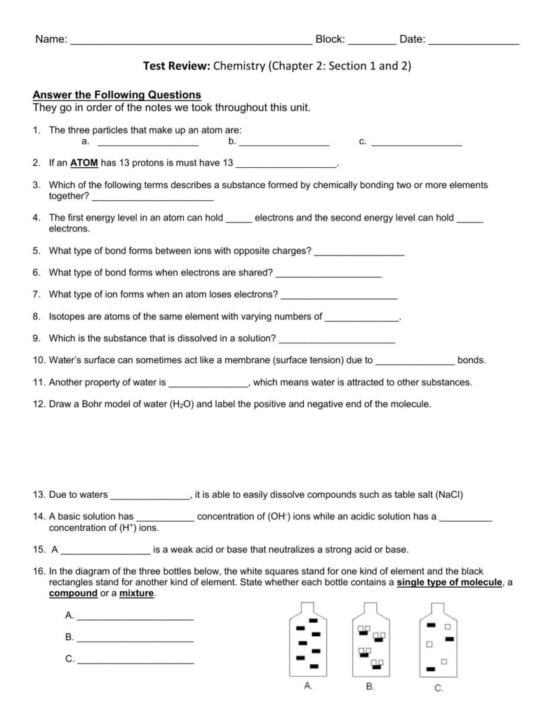 61 Classification Of Chemical Reactions Chemistry Worksheet Key 14 