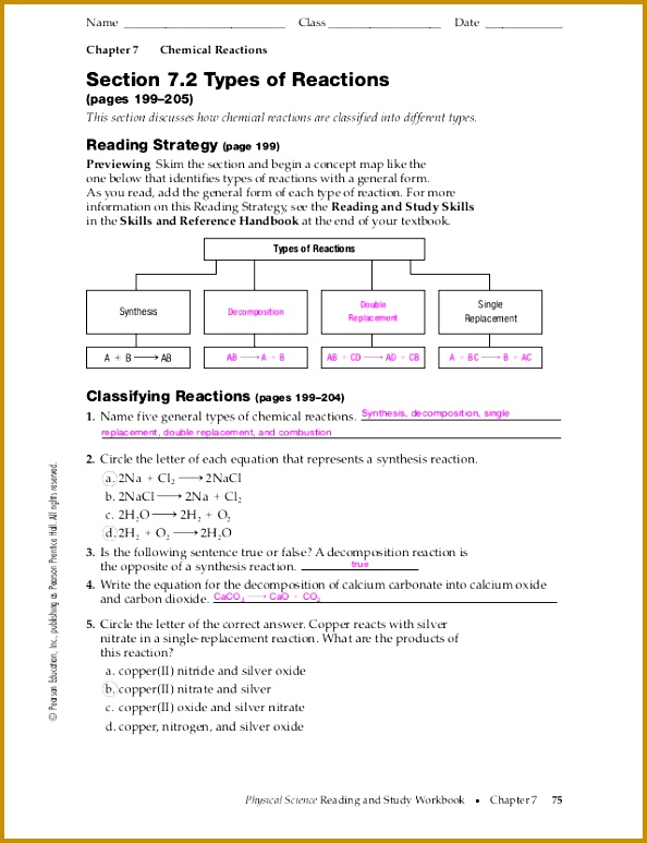 7 Pearson Education Inc Publishing As Pearson Prentice Hall Worksheets 