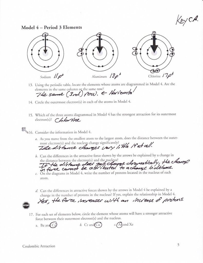 9 Photos Periodic Table Trends Worksheet Answer Key Pogil And Review 