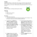 Alien Periodic Table Worksheet Answer Key Trends In The Periodic