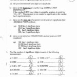 Answer Key Significant Figures Practice Worksheet Answers Chemistry