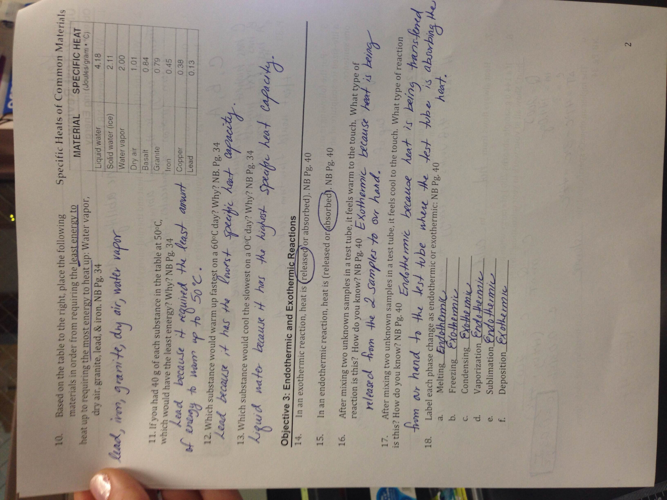 Answer Keys Kenwood Academy Chemistry