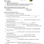 Atomic Structure And Nuclear Chemistry Worksheet Answers Worksheet List