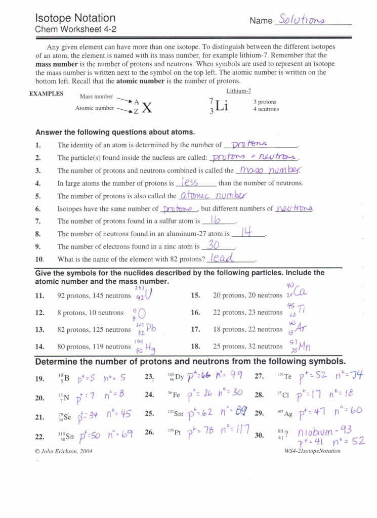 Atoms And Isotopes Worksheet Answers Inspirational Unit 2 Chapters 4 5 
