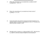 Awesome Solubility Product Constant Worksheet The Blackness Project