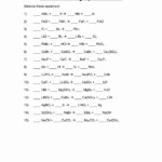 Balancing Chemical Equations Homework Sheet Grade 10 Science Answers