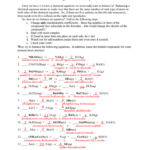 Balancing Chemical Equations Multiple Choice Test Doc Tessshebaylo