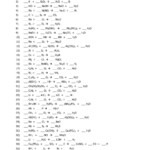 Balancing Chemical Equations Worksheet Answer Key 1 25 Db excel