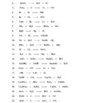 Balancing Equations Answer Key Balancing Chemical Equations Worksheet