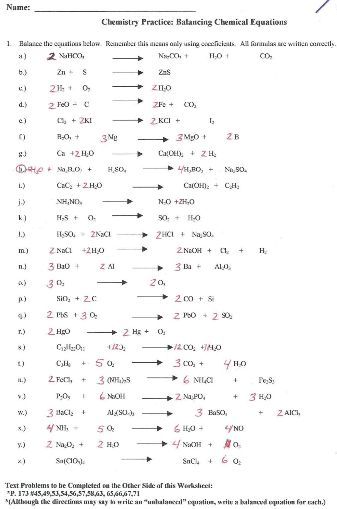 Balancing Nuclear Equations Worksheet