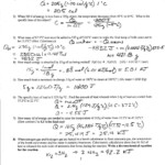Calorimetry Worksheet Answers