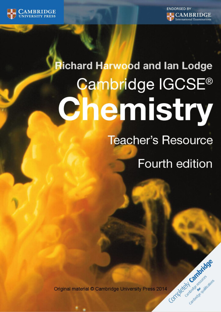 Cambridge IGCSE Chemistry Teacher s Resource fourth Edition By 