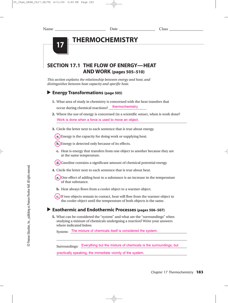 Chapter 16 Study Guide Chemical Equations Worksheet Answers Tessshebaylo