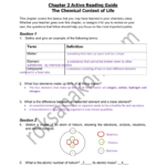 Chapter 2 Active Reading Guide The Chemical Context Of Life