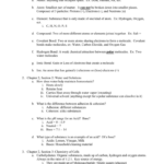 Chapter 2 Worksheet Chemistry Of Life