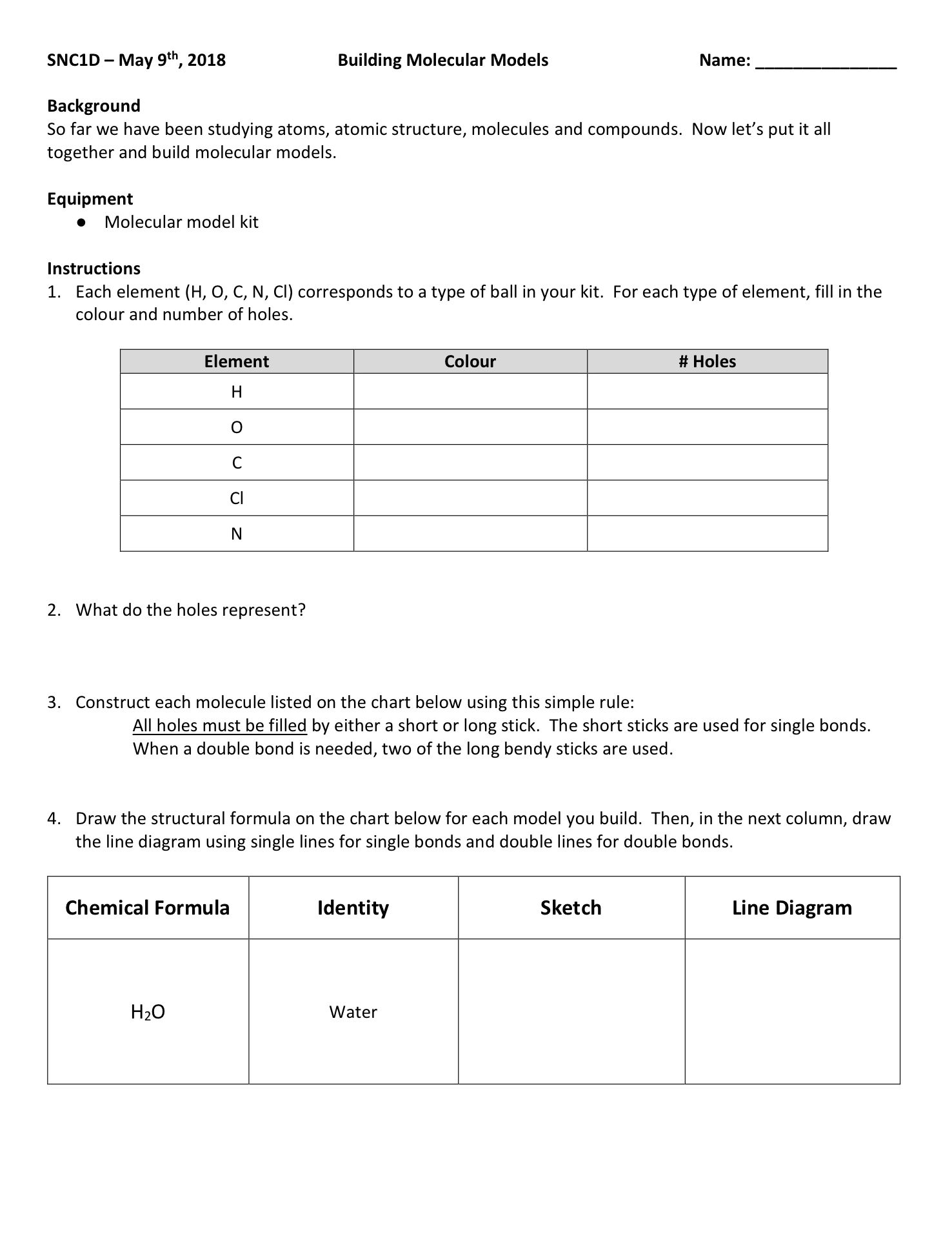 Chapter 8 Covalent Bonding Worksheet Answers Worksheet