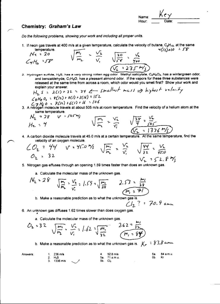 Charles Law Worksheet Thekidsworksheet