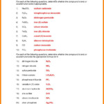 Chemfiesta Naming Chemical Compounds Worksheet Db excel