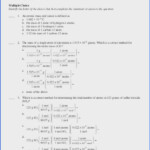 Chemistry 1 Stoichiometry Worksheet Answers SHOTWERK