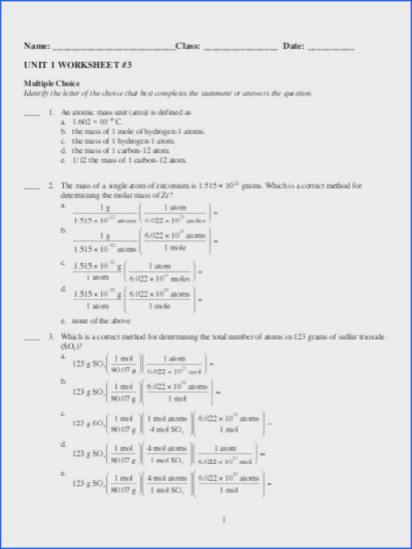 Chemistry 1 Stoichiometry Worksheet Answers SHOTWERK