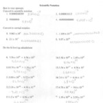 Chemistry Answer Key Scientific Notation Worksheet Answers