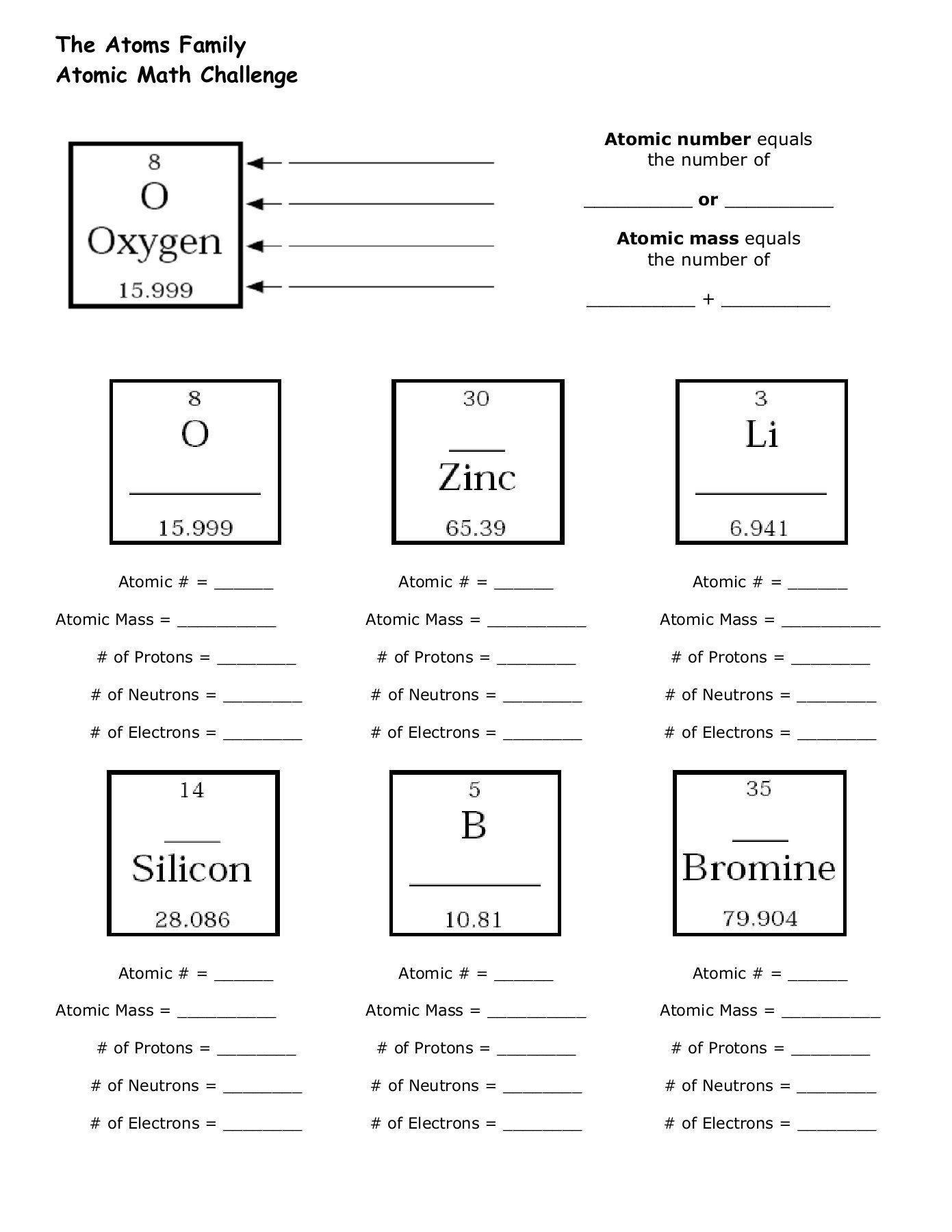 Chemistry Chapter 4 Atomic Structure Worksheet Answer Key SHOTWERK