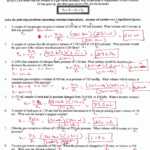 Chemistry Combined Gas Laws Worksheet Answer Key With Work My Worksheet