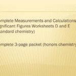 Chemistry Measurements And Calculations Worksheet Ivuyteq