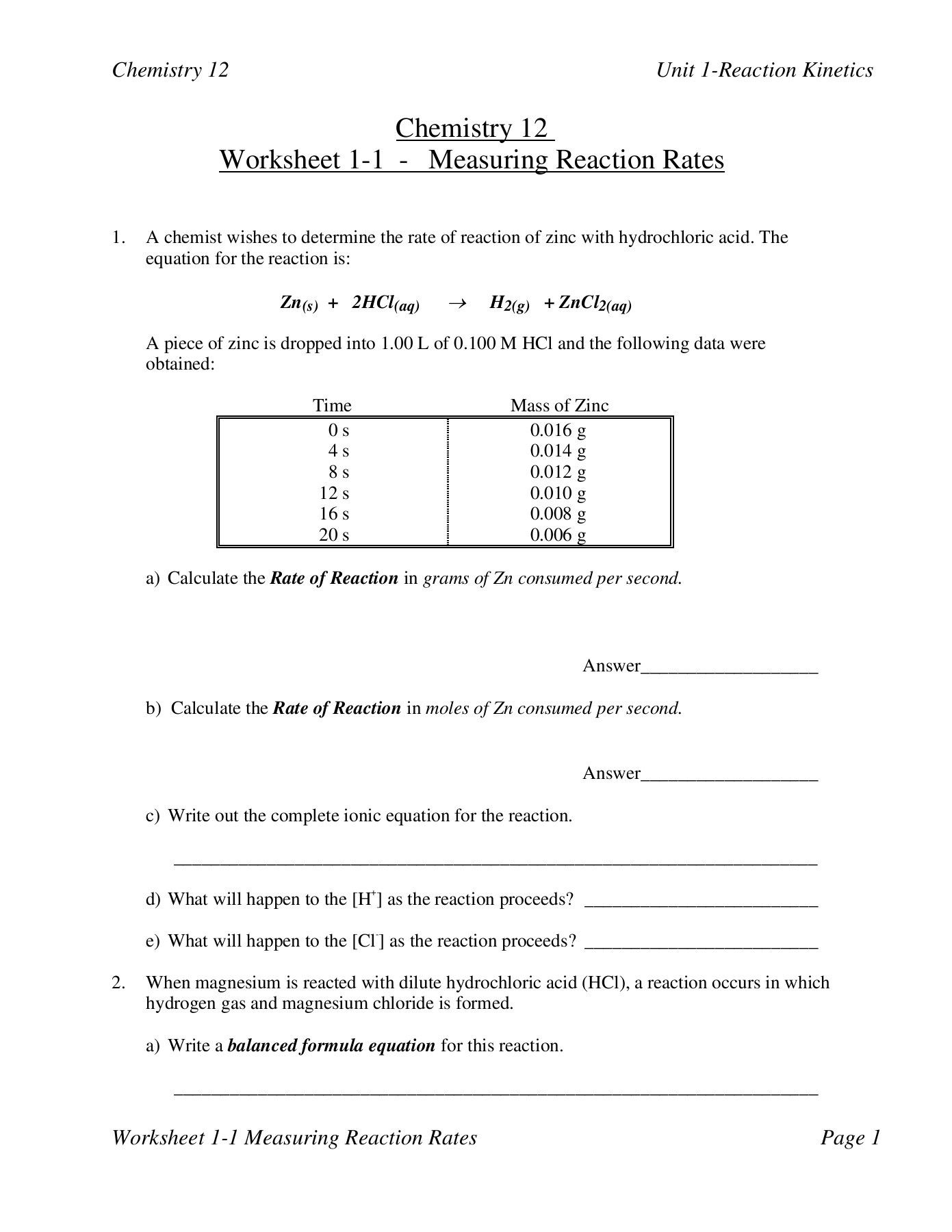 Chemistry Measurements And Calculations Worksheet Promotiontablecovers