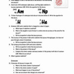 Chemistry Radioactive Decay Worksheet Answers Interpreting Graphics