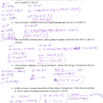 Chemistry Specific Heat Worksheet Answers Promotiontablecovers