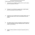 Chemistry Titration Worksheet TUTORE ORG Master Of Documents