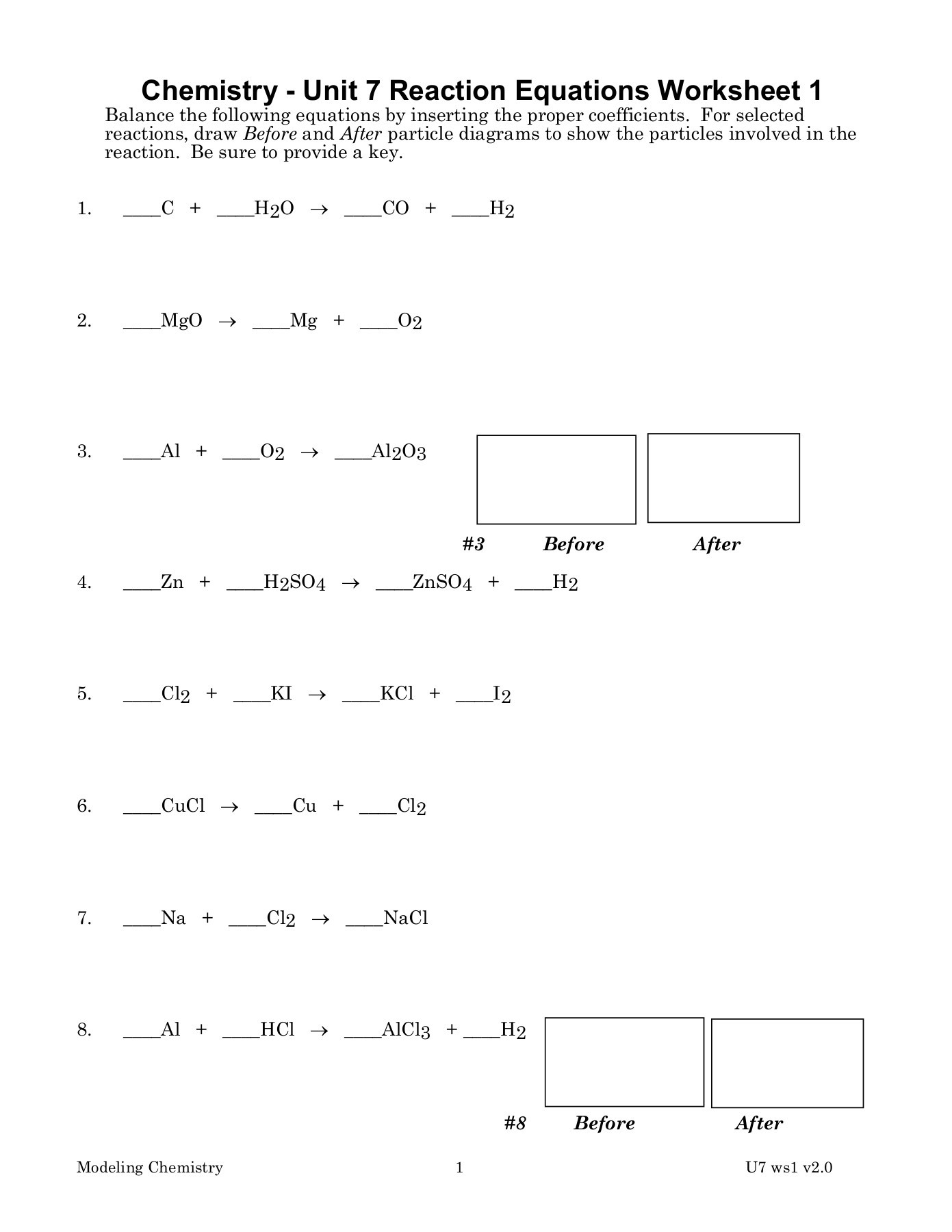 Chemistry Unit 1 Worksheet 6 Answer Key Worksheet List