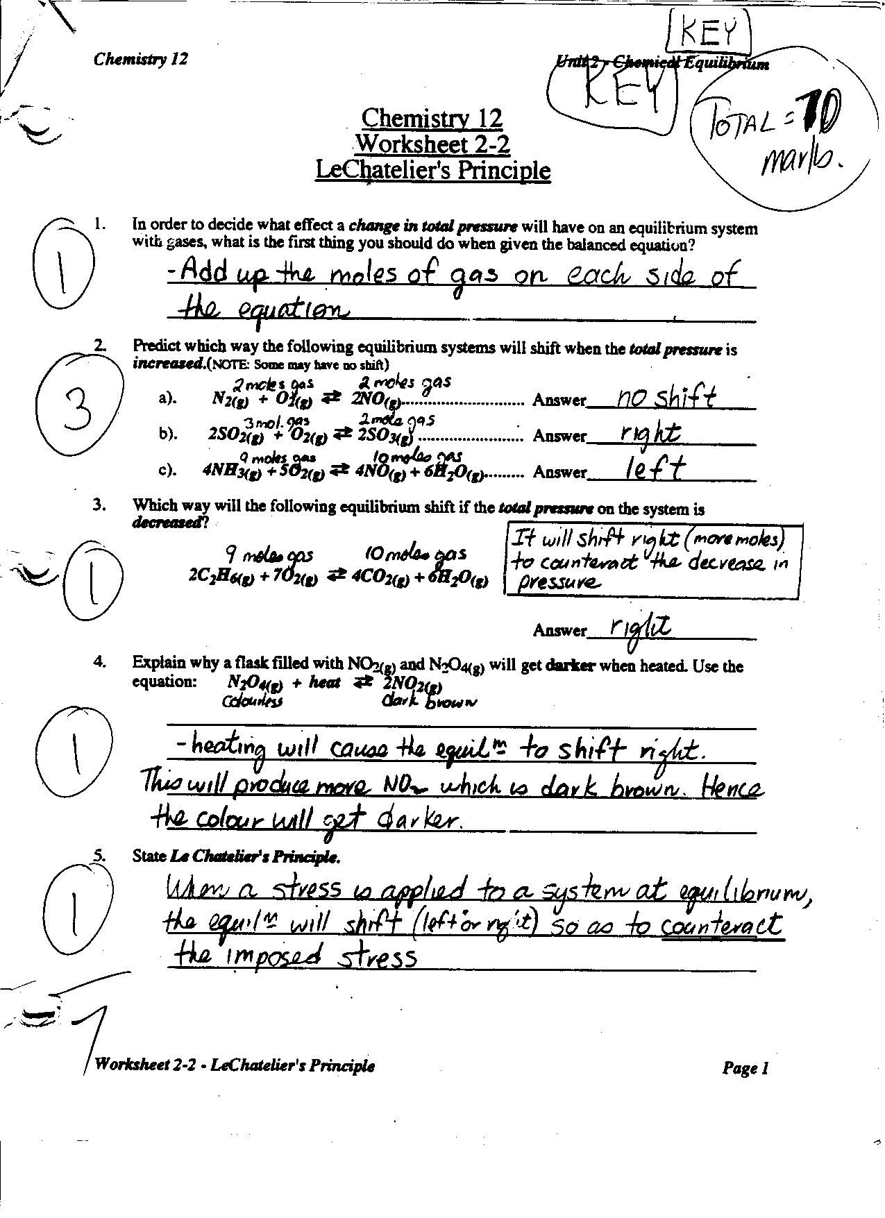 Chemistry Unit 4 Worksheet 2