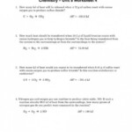 Chemistry Unit 5 Worksheet 1 Answers